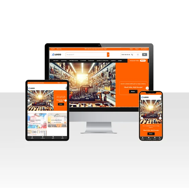 E-Ticaret Hırdavat ve Malzeme Satışı Web Sitesi Paketi Baret