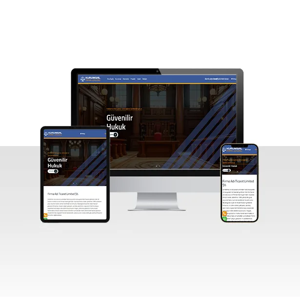 Avukatlık ve Hukuk Ofisi Web Sitesi Paketi Lawyer