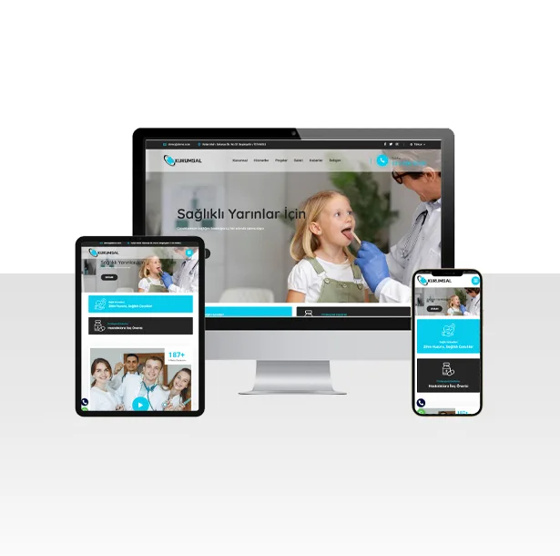 Çocuk Doktor / Muayene Web Sitesi Paketi Doddo