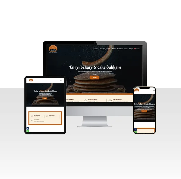 Pasta Dükkanı Hazır Web Sitesi Paketi Kruvasan