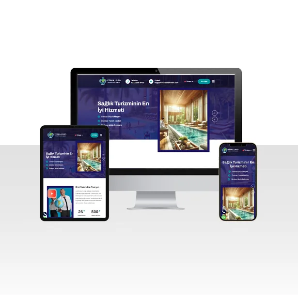 Sağlık Turizmi Hazır Web Sitesi Paketi Global