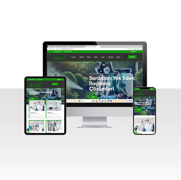 Haşere İlaçlama Firması Web Sitesi Paketi - Böcek