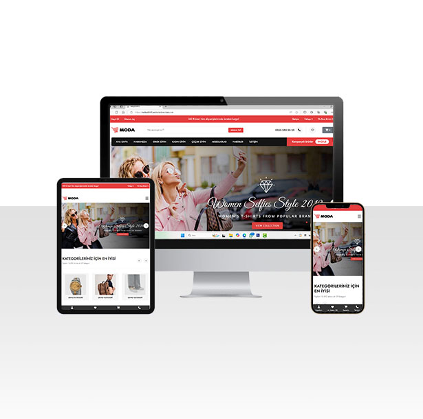 E-Ticaret Moda ve Giyim Ürünleri Web Sitesi Paketi - Mods