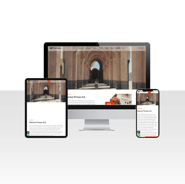Mermer Firması Hazır Web Sitesi Paketi - Marble