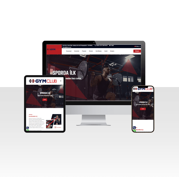 Spor Salonu / Fitness Web Sitesi Paketi - Training