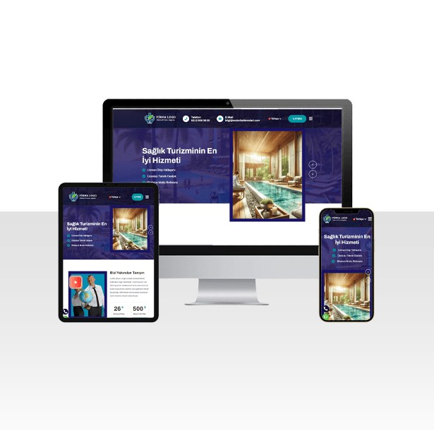 Sağlık Turizmi Hazır Web Sitesi Paketi - Global