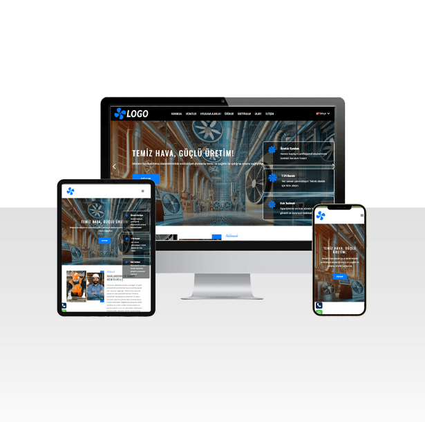 Havalandırma ve Sanayii Şirketi Web Sitesi Paketi - Roller