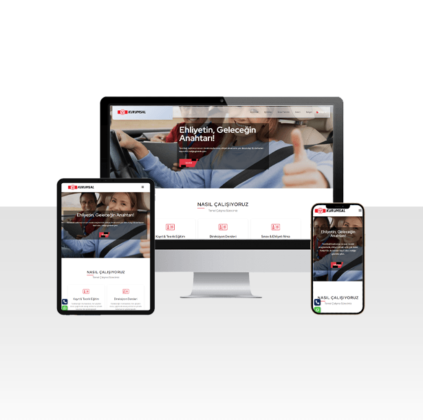 Sürücü Kursu ve Eğitim Firması Web Sitesi Paketi - Assola