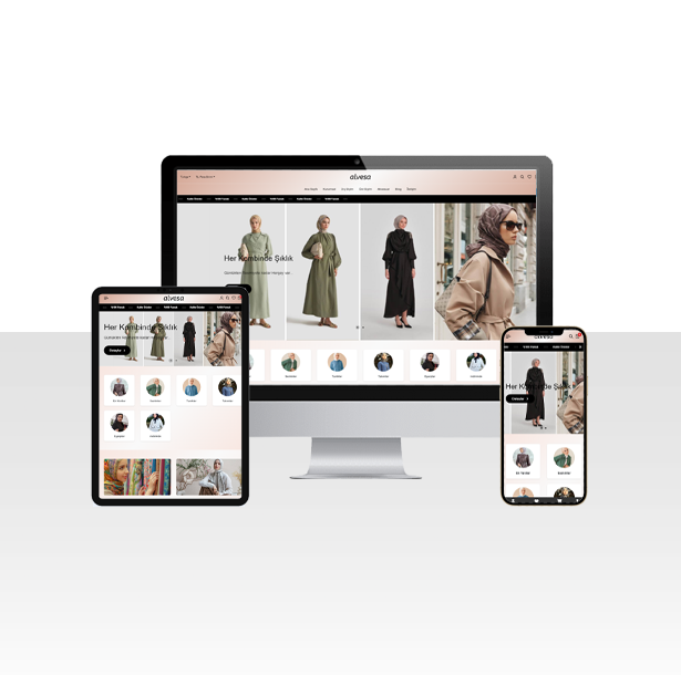 Tesettür Giyim Satışı E-Ticaret Web Sitesi Paketi - Eşarp