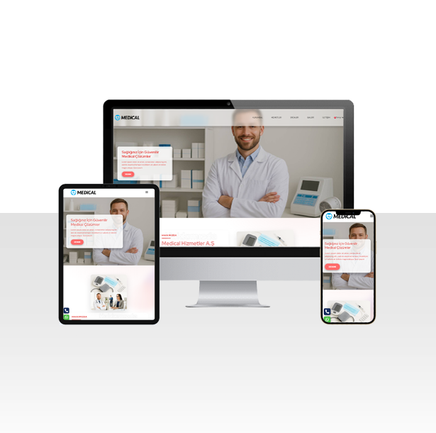 Medikal Sektörü Hazır Web Sitesi Paketi - Adana