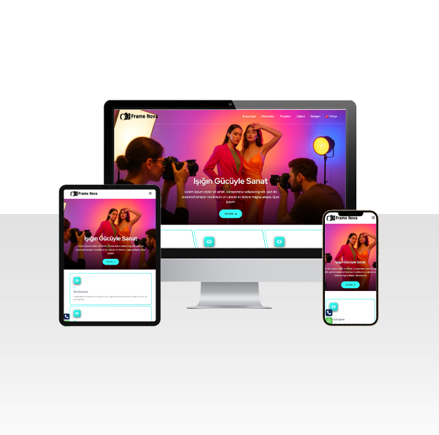 Fotoğrafçılık ve Kameraman Web Sitesi Paketi - Düzce