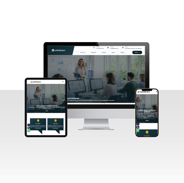 Özel Eğitim ve Kurs Merkezi Web Sitesi Paketi - Kütahya