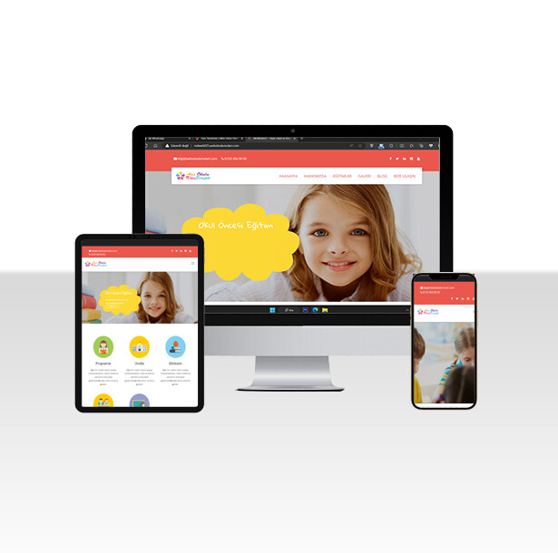 Hazır Anaokulu / Kreş Sitesi Paketi Crea