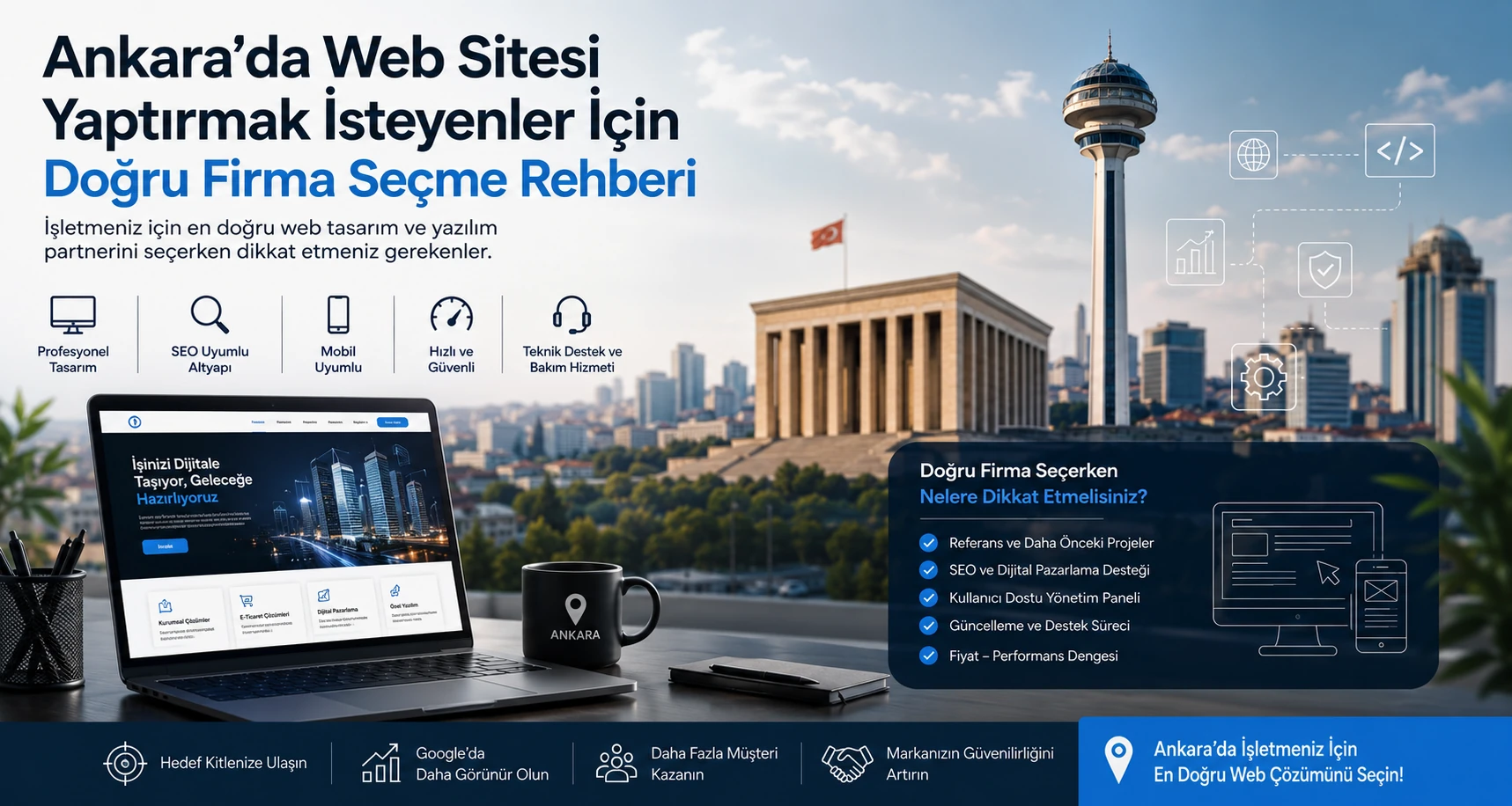 Ankara’da Web Sitesi Yaptırmak İsteyenler İçin Doğru Firma Seçme Rehberi