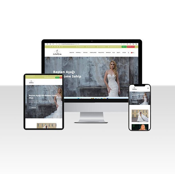 Gelinlikçi ve Tekstil Firması Web Paketi