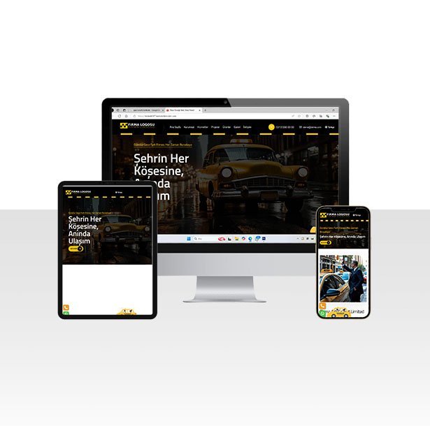 Hazır Taksici ve Taksi Durağı Web Sitesi Paketi - Conexi