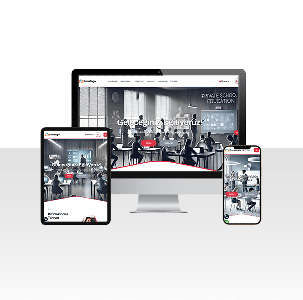 Hazır Özel Eğitim / Kolej ve Kurs Web Sitesi Paketi - Edu
