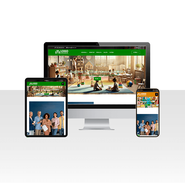 Hazır Kreş / Kolej ve Anaokulu Sitesi Web Paketi - Dalin