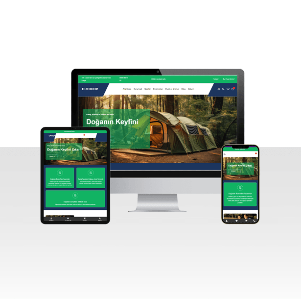 E-Ticaret Outdoor ve Kamp Malzemeleri Satış Sitesi - Doğa
