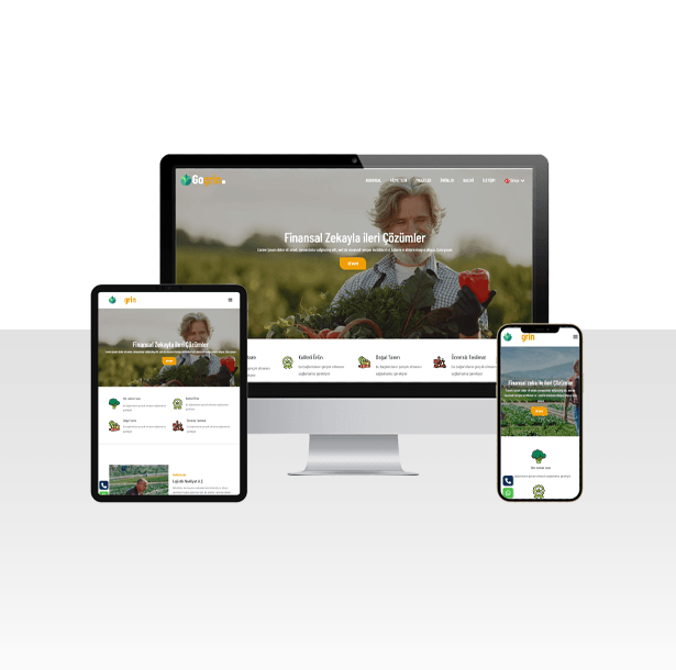 Botanik Tarım Hazır Web Sitesi Paketi - Farming