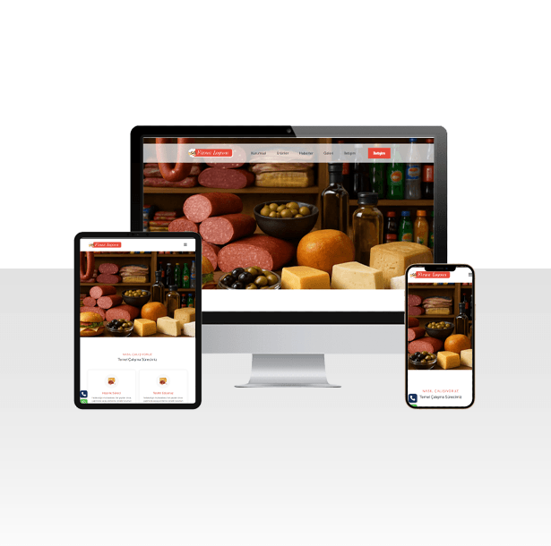 Büfe ve Şarküteri Hazır Web Sitesi Paketi - Bakkal