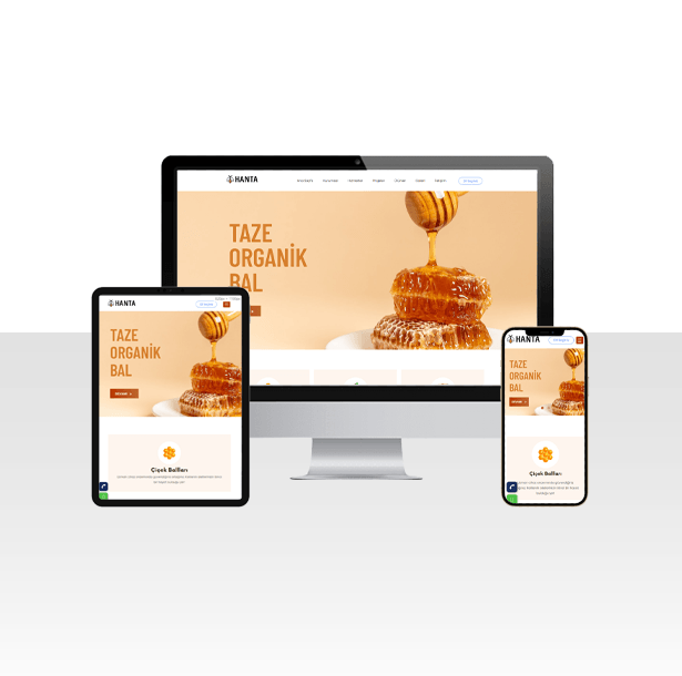 Taze Bal Üretimi Hazır Web Sitesi Paketi - Polen