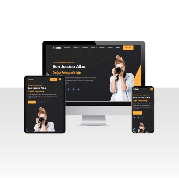 Ürün Fotoğrafçısı Hazır Web Sitesi Paketi - Alba