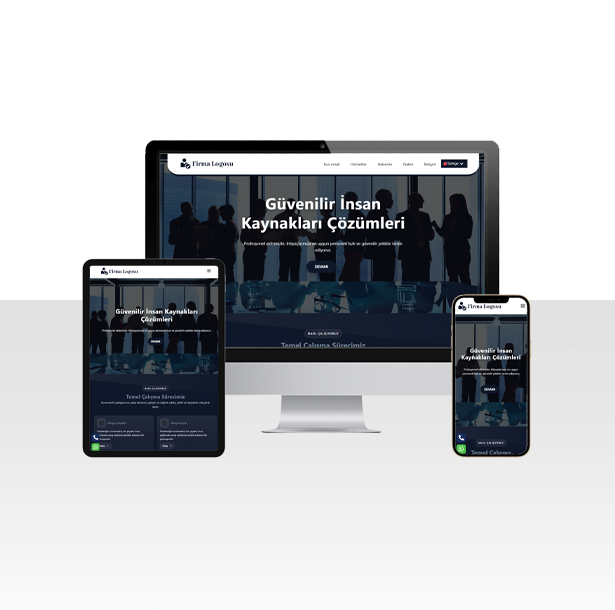 İnsan Kaynakları Firması Hazır Web Sitesi Paketi - Ağrı