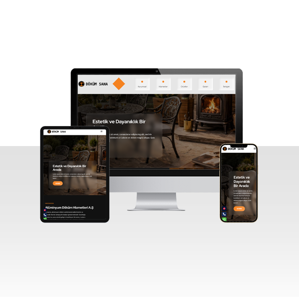 Alüminyum ve Döküm İşleri Hazır Web Sitesi Paketi - Manisa