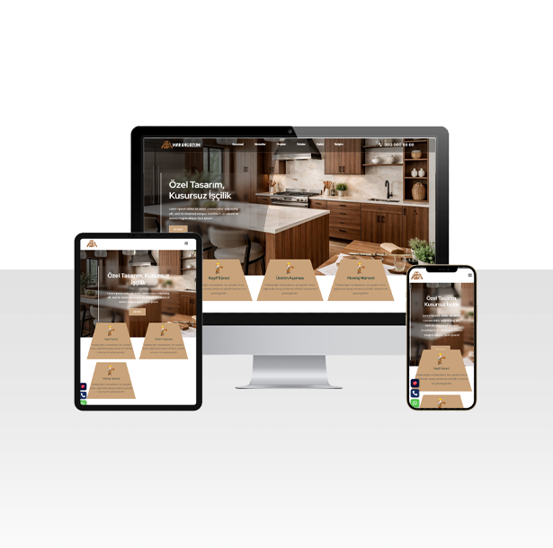 Marangoz İşleri İçin Kodlanmış Hazır Web Sitesi Paketi - Mardin