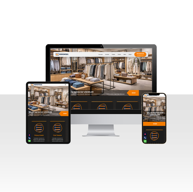 Raf Sistemleri Tasarımı ve Üretimi Firması Web Sitesi Paketi - Muş