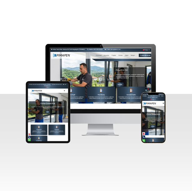 PVC ve Pimapen Hizmetleri Firması Hazır Web Sitesi Paketi - Samsun