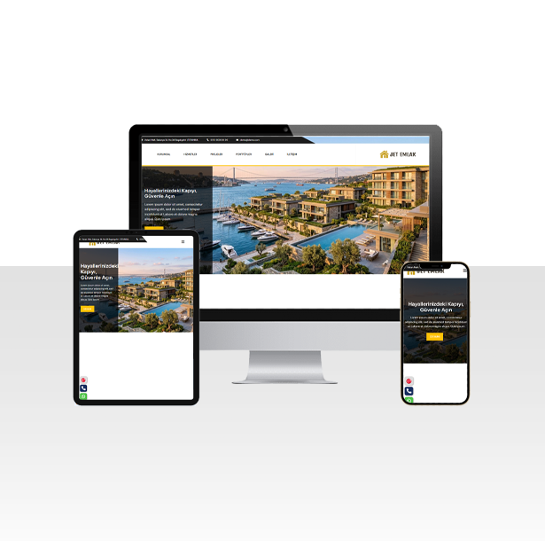 Emlak ve Gayrimenkul Danışmanı Hazır Web Sitesi Paketi - Sinop