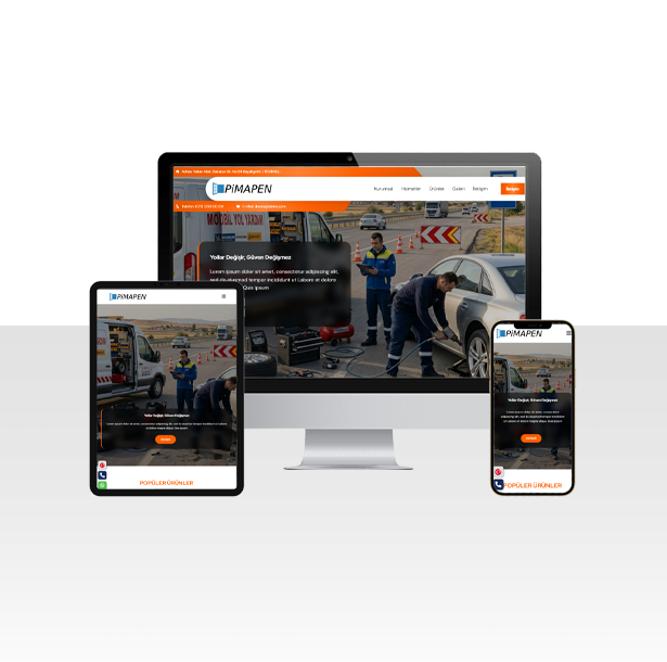Oto Lastik Tamir ve Yol Yardım Hazır Web Sitesi Paketi - Siirt