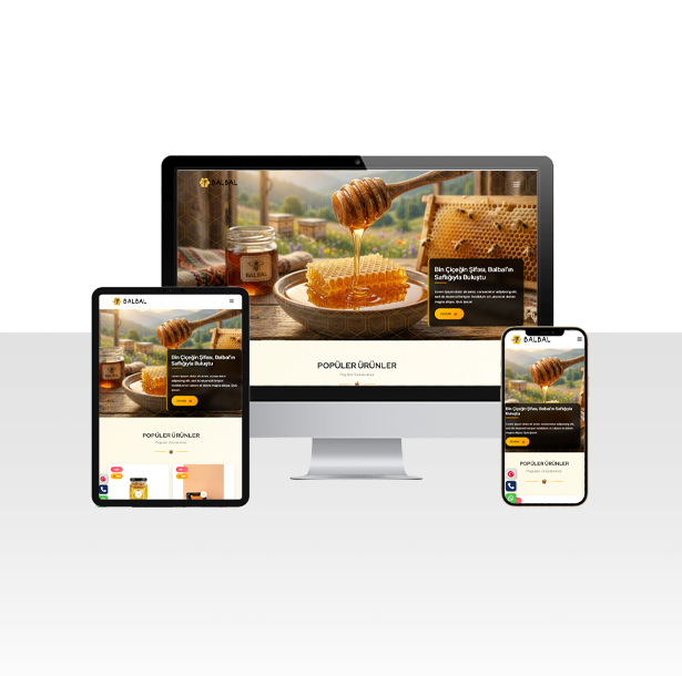 Doğal Arıcılık ve Bal Hizmetleri Hazır Web Sitesi Paketi - Tokat