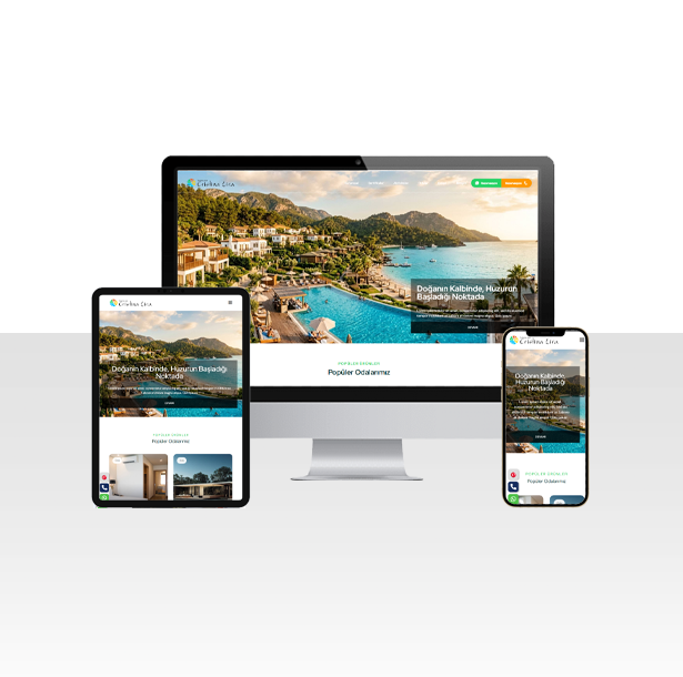 Kurumsal Otel ve Pansiyon Tanıtım Hazır Web Sitesi Paketi - Tunceli