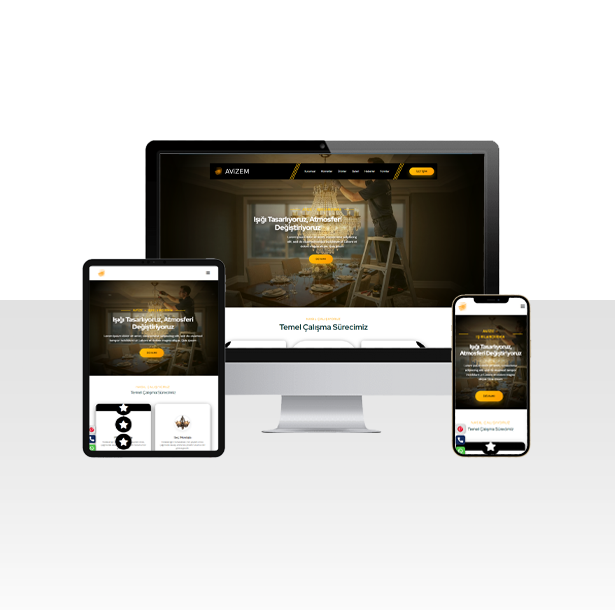 Avize ve Aydınlatma Firması İçin Hazır Site - Avizem v8