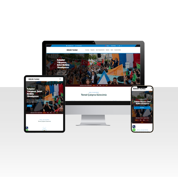 Bağımsız Aday - Seçimler İçin Hazır Web Sitesi Paketi v8